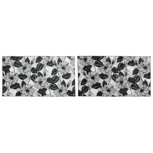 Hibiscus garden pillowcase