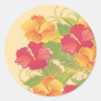 hibiscus garden ~ sticker