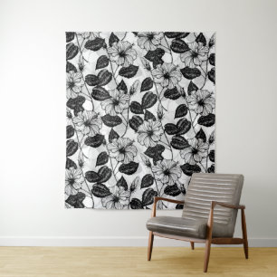 Hibiscus garden tapestry