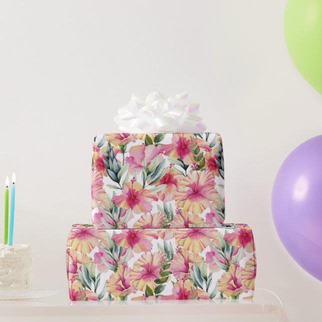 Hibiscus Garden Wrapping Paper (Party Gifts)