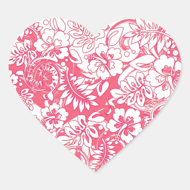Hibiscus_Growth Heart Sticker (Front)