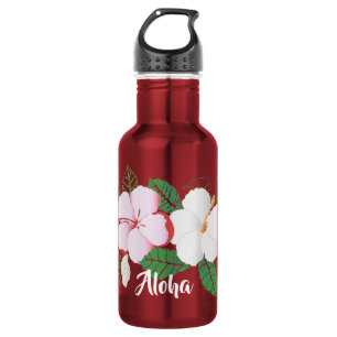 Hibiscus Hawaiian Tropical Floral 532 Ml Water Bottle