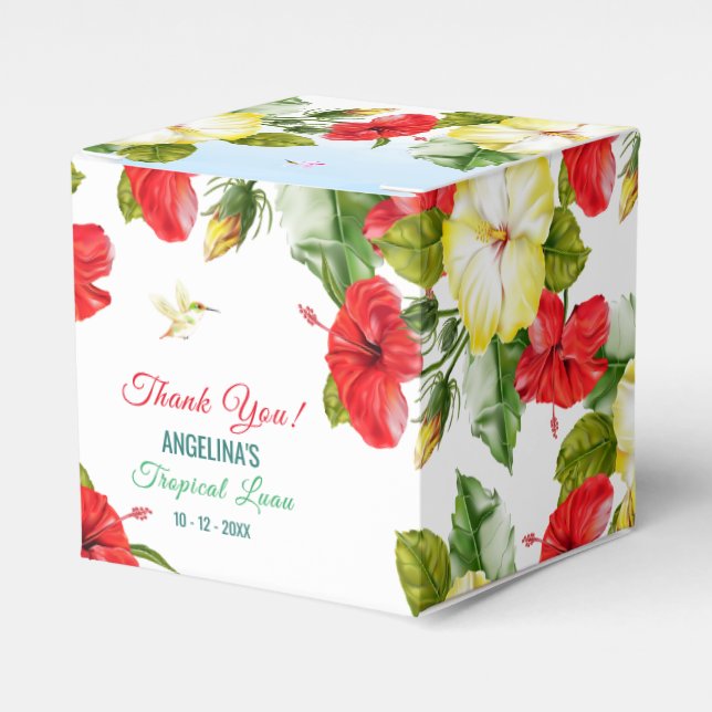 Hibiscus Hawiian Tropical | Event Favour Box (Front Side)