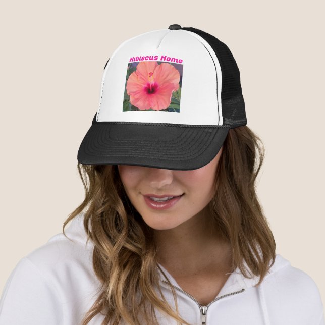 Hibiscus Home Trucker Hat (In Situ)