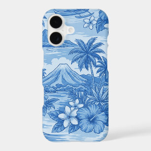 Hibiscus Island Hawaiian Scenic - Blue