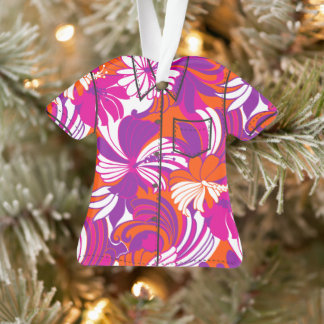 Hibiscus Jungle Hawaiian Tropical Aloha Shirt Ornament