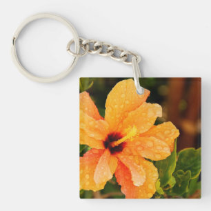 Hibiscus Key Ring