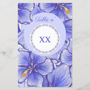 Hibiscus & lace BLUE