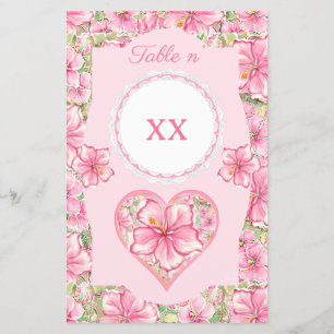 Hibiscus & lace PINK