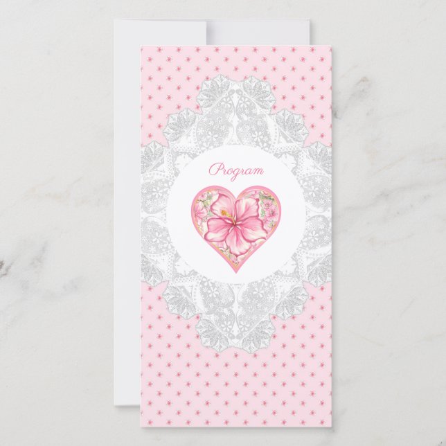 Hibiscus & lace PINK (Back)