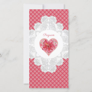 Hibiscus & lace RED