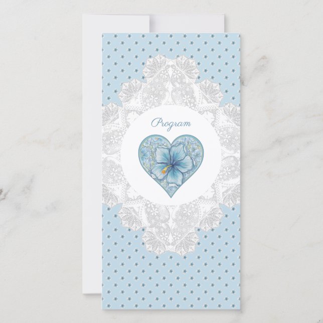 Hibiscus & lace TURQUOISE (Back)