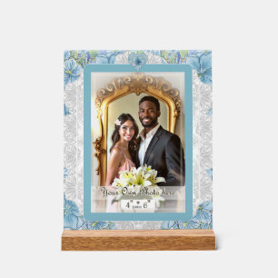 Hibiscus & lace TURQUOISE Acrylic Sign
