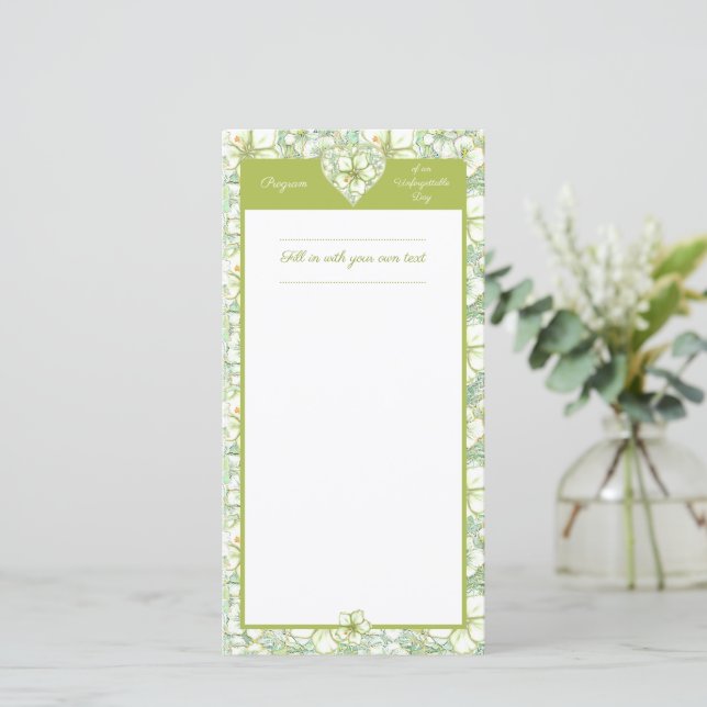 Hibiscus & lace WHITE (Standing Front)