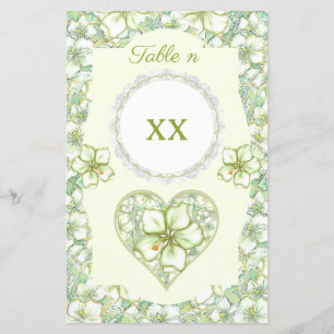 Hibiscus & lace WHITE