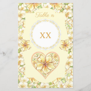 Hibiscus & lace YELLOW