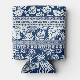 Hibiscus, leaves: Hawaiian ornament wallpaper. Can Cooler