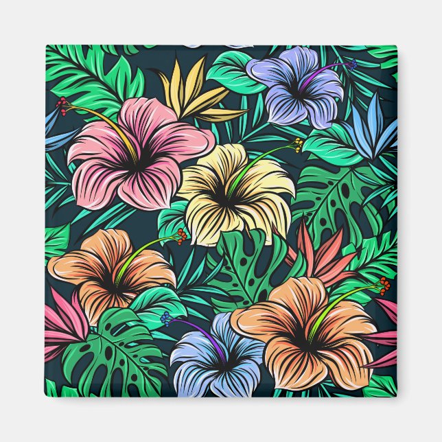Hibiscus Magnet (Front)
