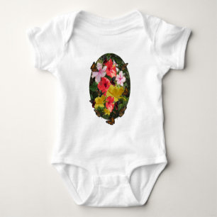 Hibiscus meeting baby bodysuit