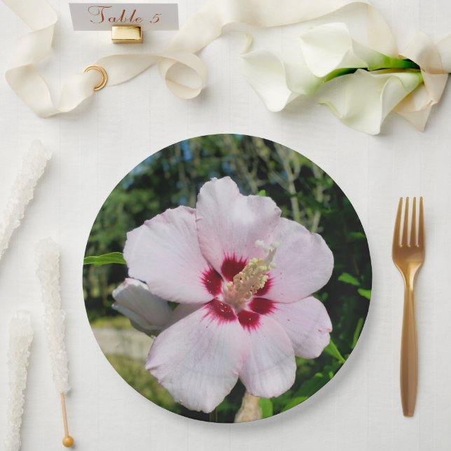 Hibiscus Paper Plate (Wedding)