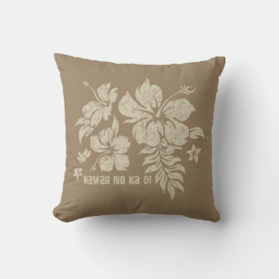 Hibiscus Pareau Hawaiian Floral Reversible Pillow