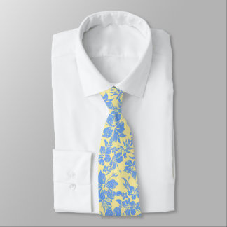Hibiscus Pareau Hawaiian Floral Tie