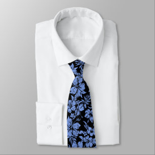 Hibiscus Pareau Hawaiian Floral Two-sided Printed Tie