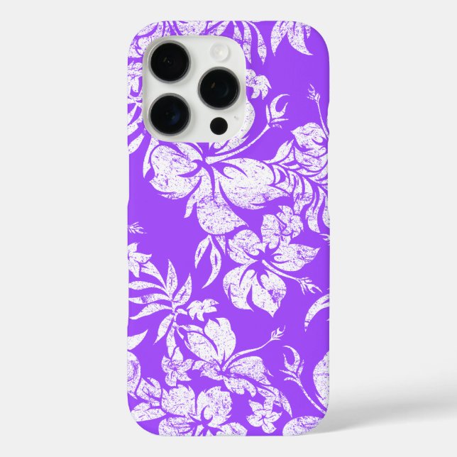 Hibiscus Pareau Hawaiian Floral Violet Case-Mate iPhone Case (Back)