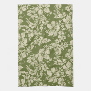 Hibiscus Pareau Hawaiian Kitchen Towel