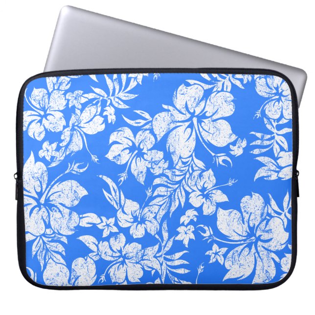 Hibiscus Pareau Hawaiian Neoprene Wetsuit Laptop Sleeve (Front)