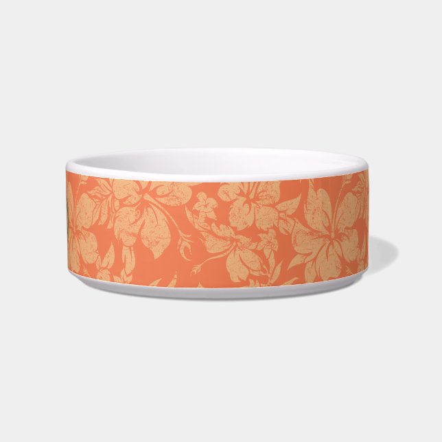 Hibiscus Pareau Hawaiian Pet Bowls (Right)