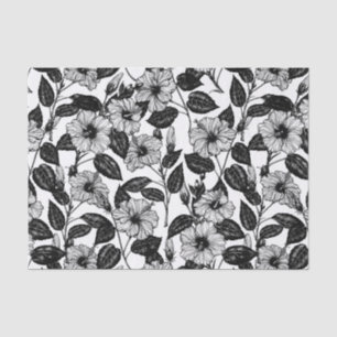 Hibiscus pattern tissue paper