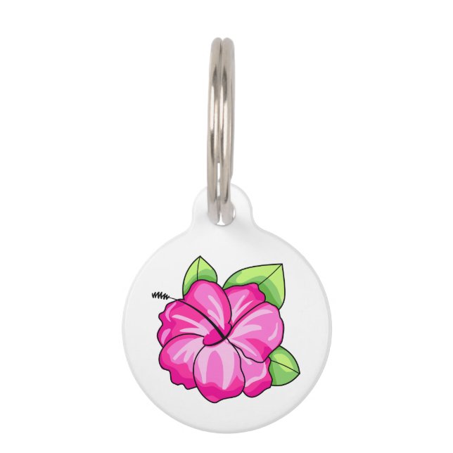 Hibiscus Pet Tag (Front)