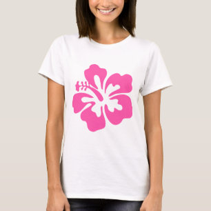 Hibiscus Pink Tropical Flower Floral Bloom T-Shirt