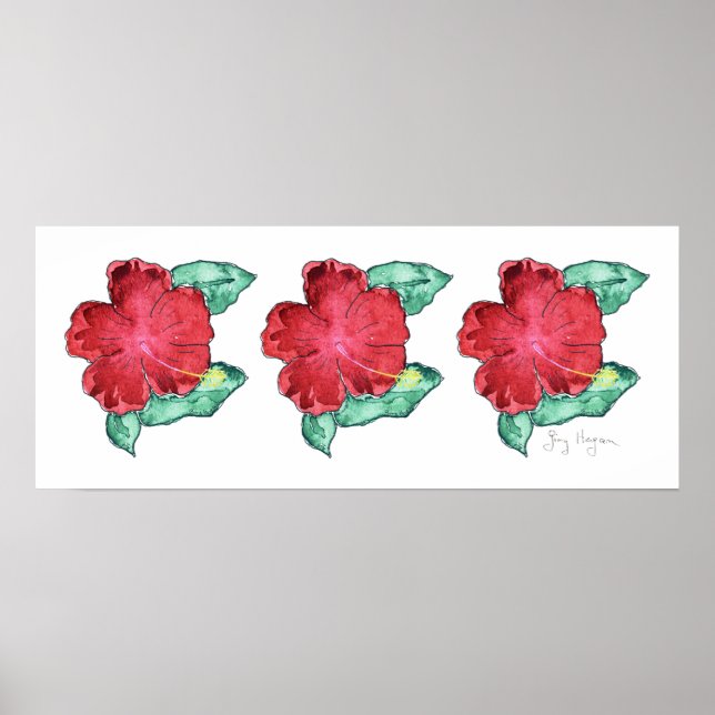 Hibiscus Posters and Prints (Front)
