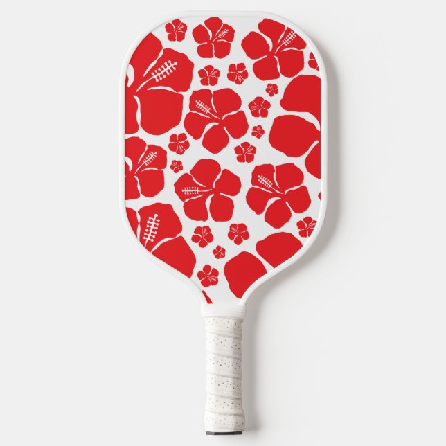 Hibiscus Print Pickleball Paddle (Front)