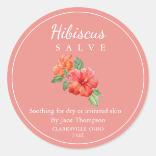 Hibiscus Salve / balm Label