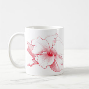 Hibiscus Sketch mug