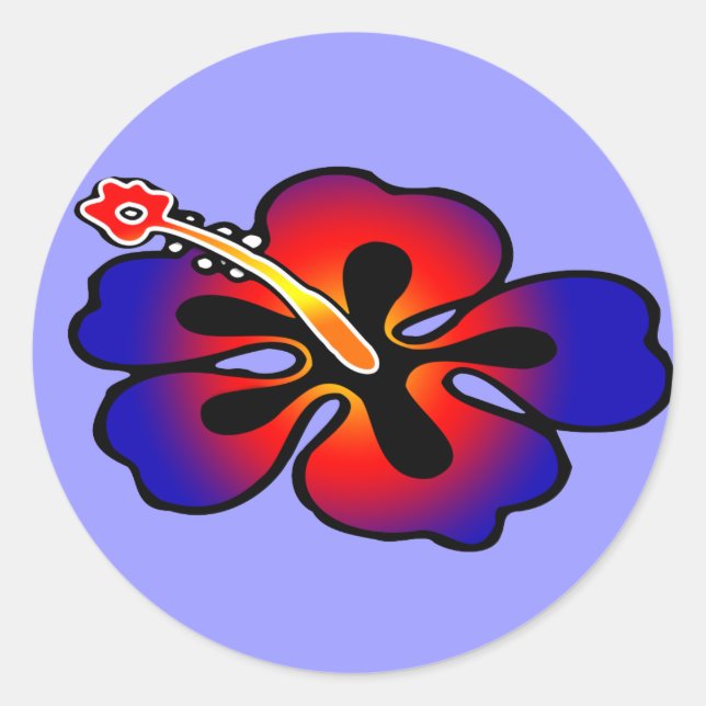 Hibiscus Sticker (Front)