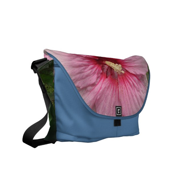 Hibiscus Summer Storm Messenger Bag (Front Left)