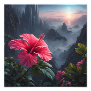 Hibiscus Sunset Photo Print