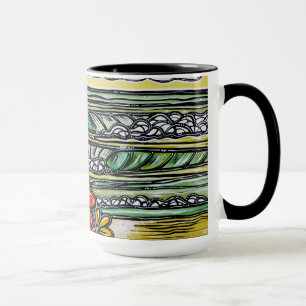Hibiscus Surf Mug