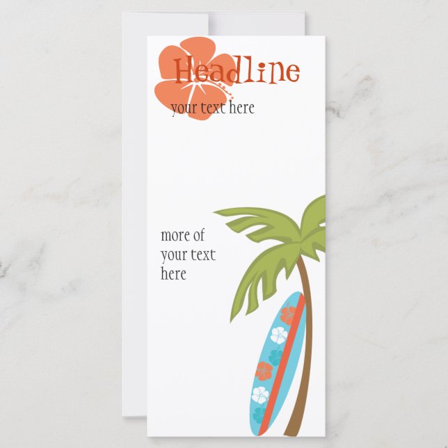 Hibiscus Surfboard (Front)