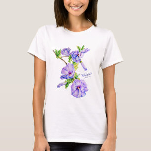 Hibiscus syriacus fine art ladies t-shirt