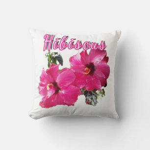 Hibiscus   throw pillow