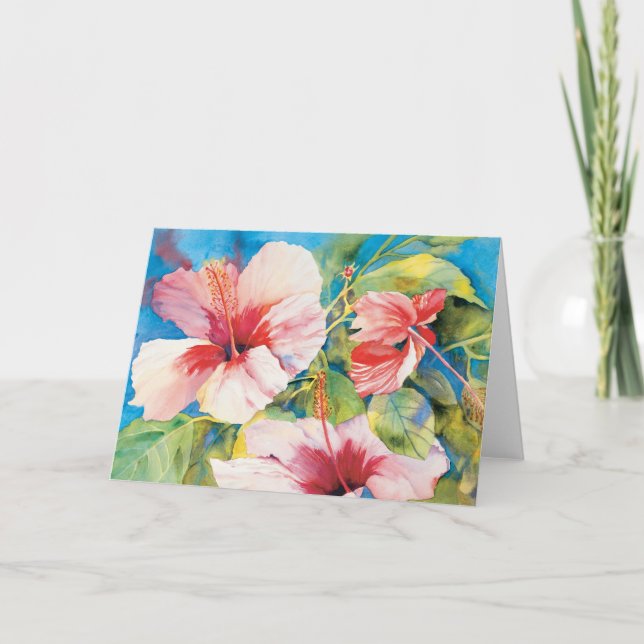 Hibiscus Triad Card (Front)