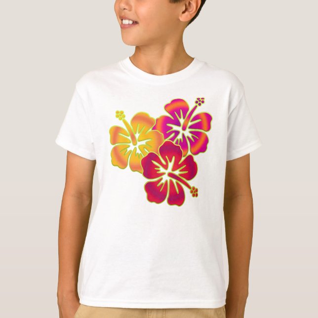 hibiscus trio T-Shirt (Front)