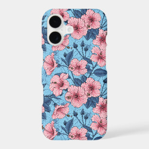 Hibiscus Tropical Floral Pattern