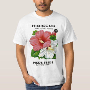 Hibiscus Vintage Seed Packet T-Shirt