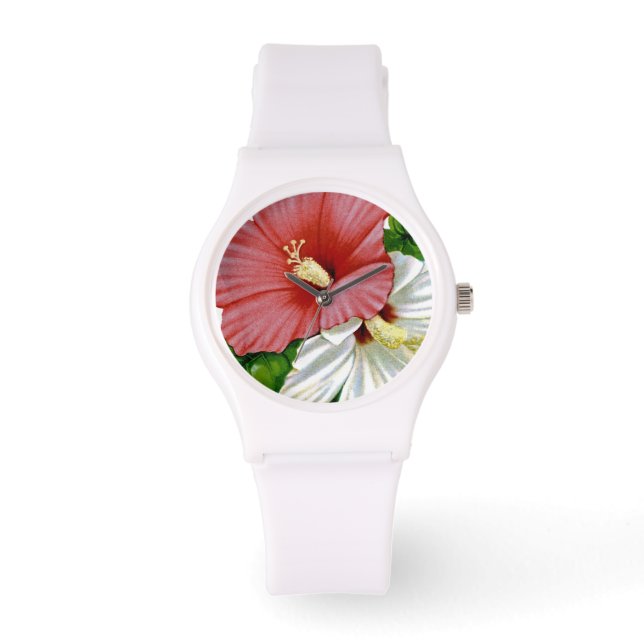 Hibiscus Vintage Seed Packet Watch (Front)
